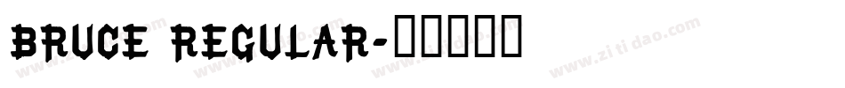 BRUCE Regular字体转换